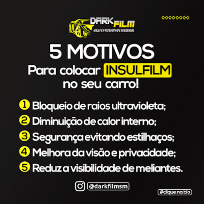 DARKFILM  INSULFILM AUTOMOTIVO