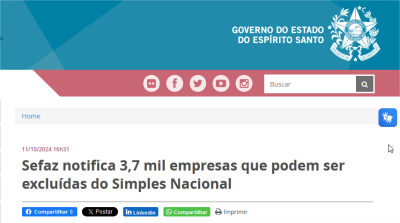 Sefaz notifica 3,7 mil empresas que podem ser excluídas do Simples Nacional